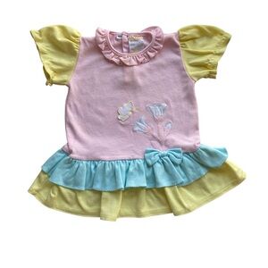 Vintage Friemanit Pastel 12-18M Butterfly Dress